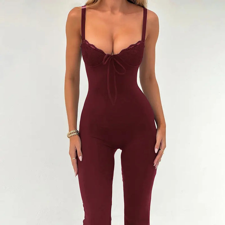 JENNIFER™ - Chic Heart Neck Line Sleeveless Jumpsuit CULT ÉIRE