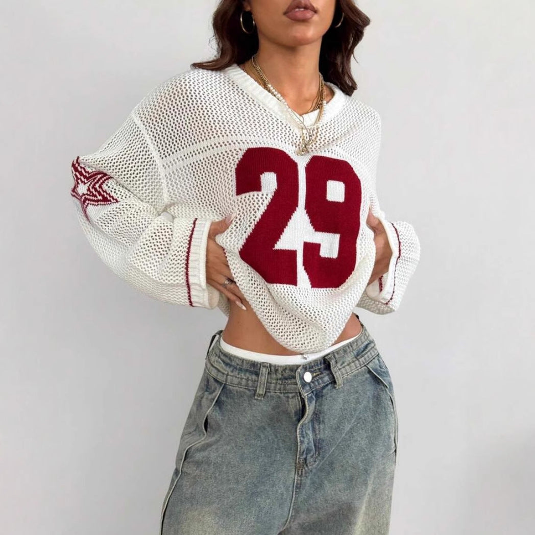ALON™ – Retro Long Sleeve Pullover Sweater CULTÉIRE DUBLIN