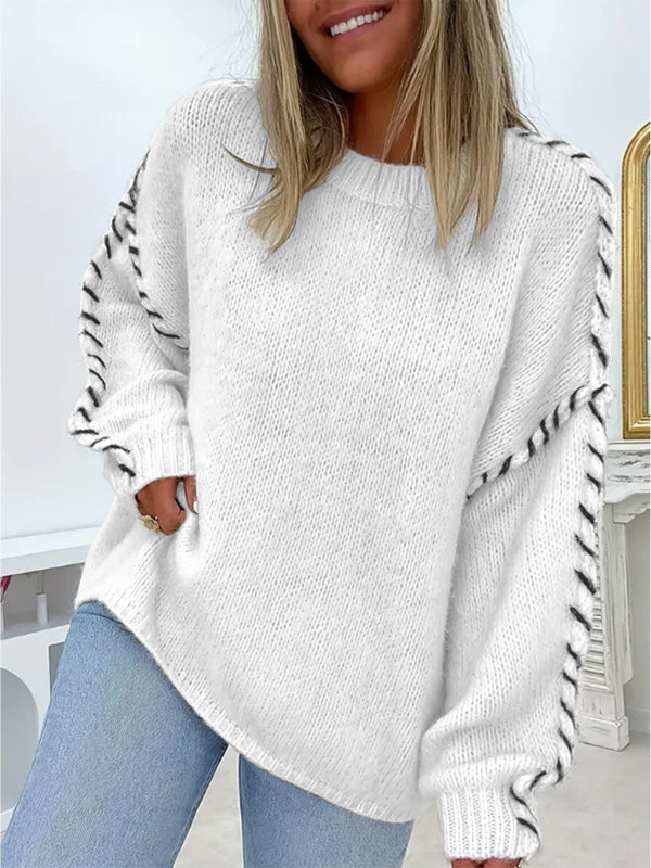 SERAH™ - Casual Round Neck Long Sleeve Sweater CULTÉIRE DUBLIN