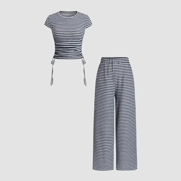 CHESA™ – Casual Striped Co-ord Lounge Set CULT ÉIRE