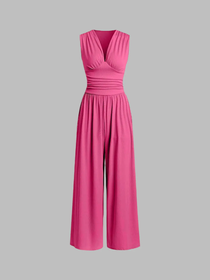 CHARITY™ – Chic Sleeveless Wide-Leg Jumpsuit CULT ÉIRE