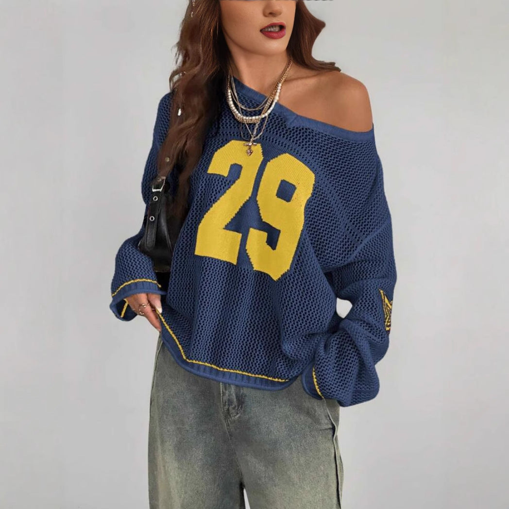 ALON™ – Retro Long Sleeve Pullover Sweater CULTÉIRE DUBLIN