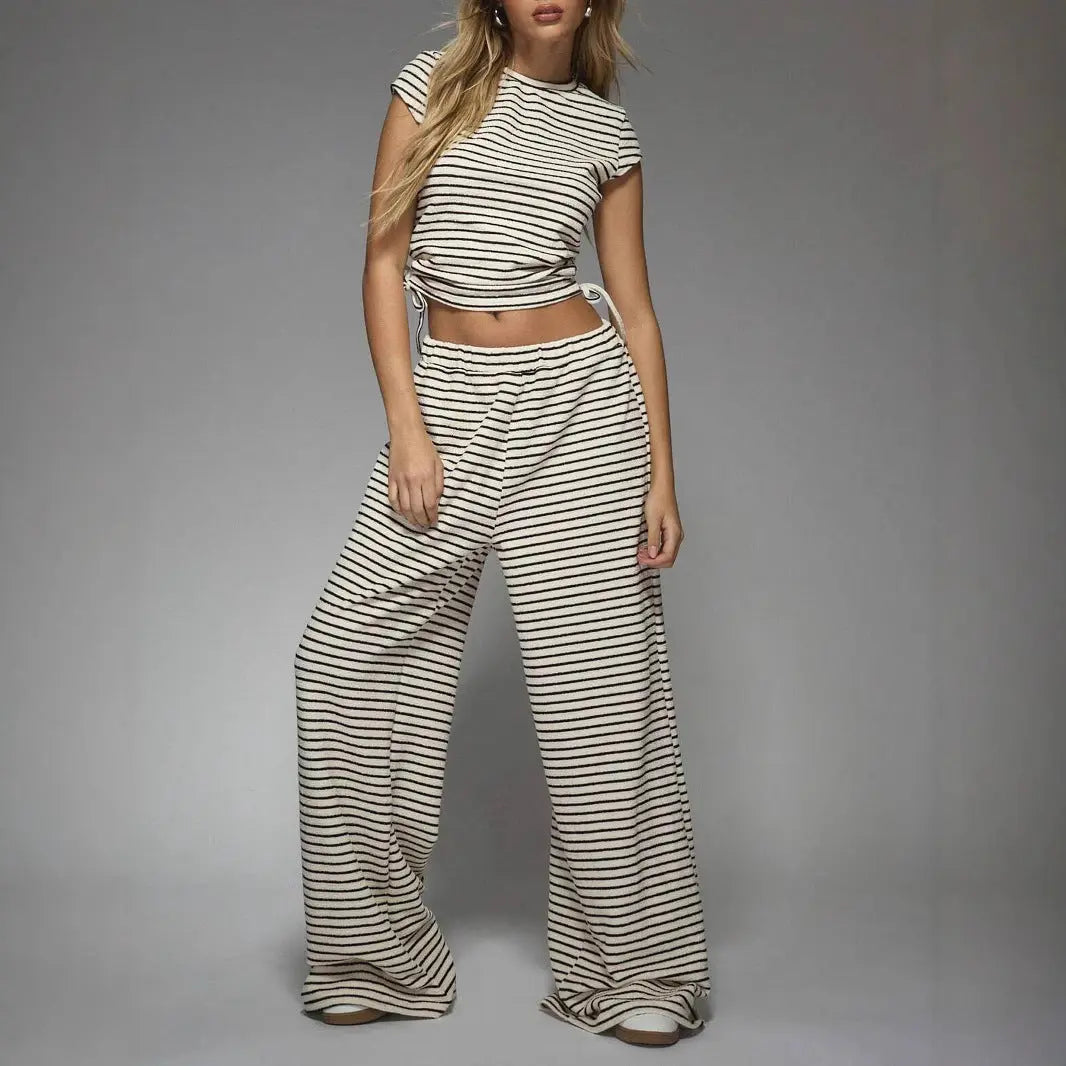 CHESA™ – Casual Striped Co-ord Lounge Set CULT ÉIRE