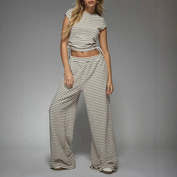 CHESA™ – Casual Striped Co-ord Lounge Set CULT ÉIRE