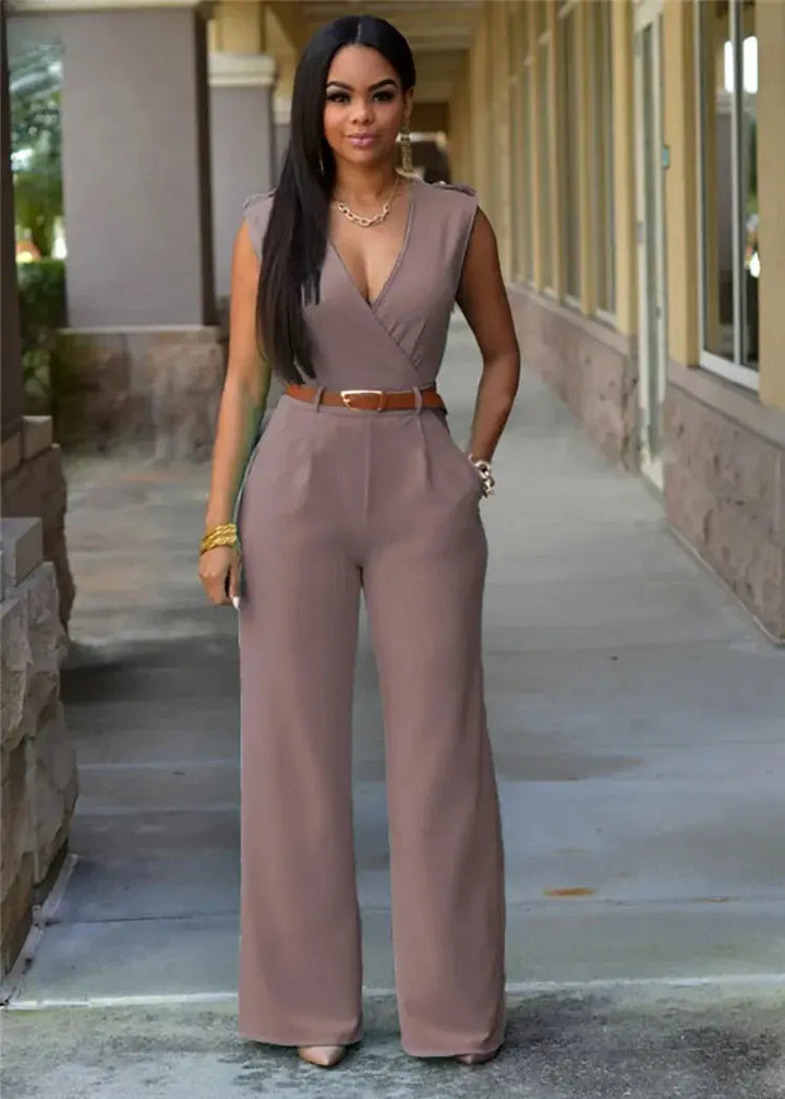ADRIANA | Stylish jumpsuit with a V-neck CULT ÉIRE