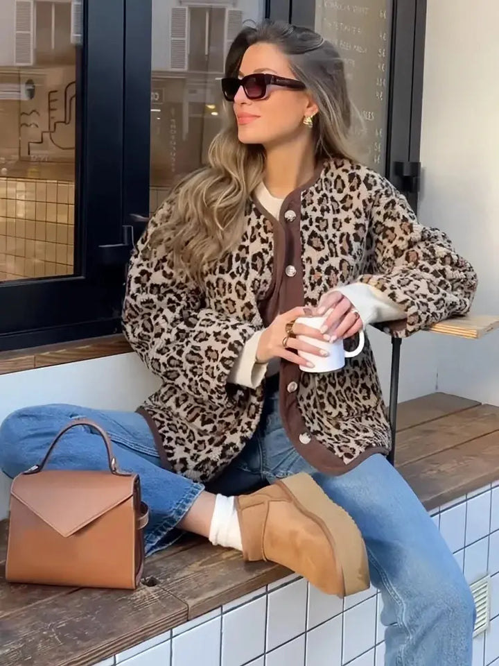 LYDIA™ | Chic Leopard Cardigan CULT ÉIRE