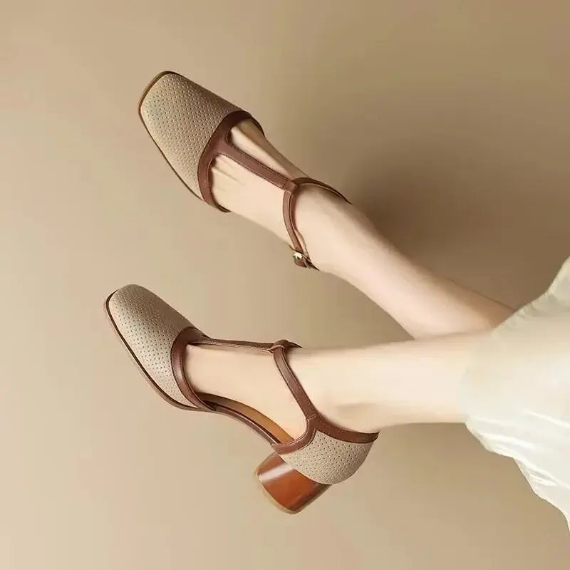 ISAVA™ | Mid Heel Shoes Real Leather CULT ÉIRE