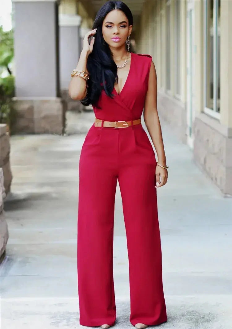 ADRIANA | Stylish jumpsuit with a V-neck CULT ÉIRE