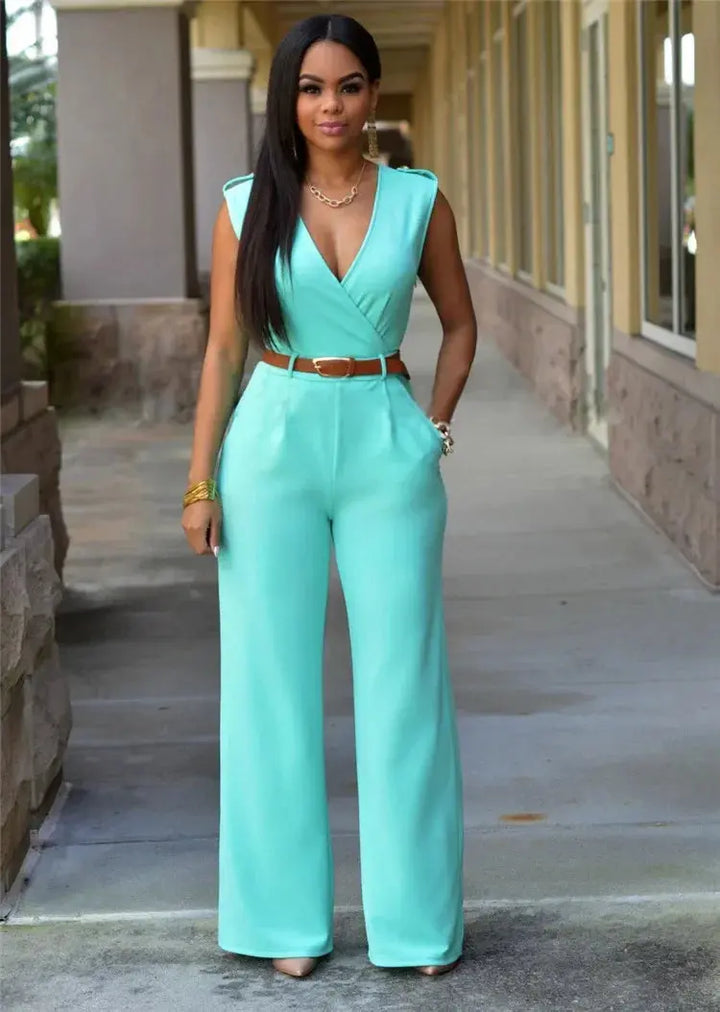 ADRIANA | Stylish jumpsuit with a V-neck CULT ÉIRE