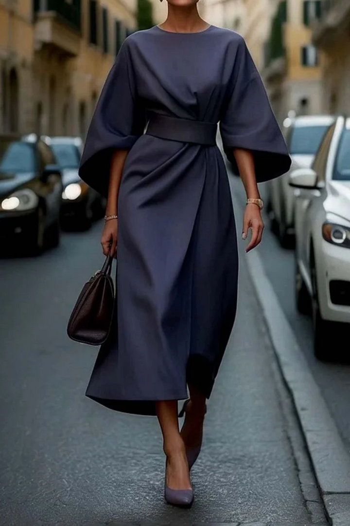 Maya™ | Elegant Lantern Sleeve Dress CULTÉIRE DUBLIN