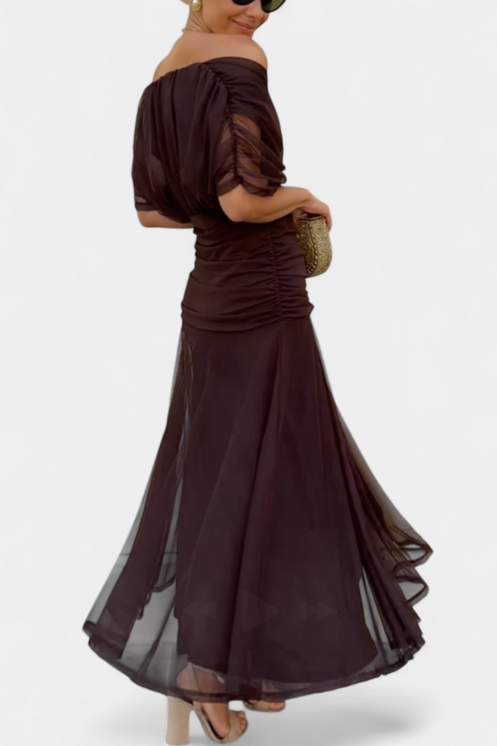 FLORENDA™ | Long Floral V Neck Dress CULTÉIRE DUBLIN