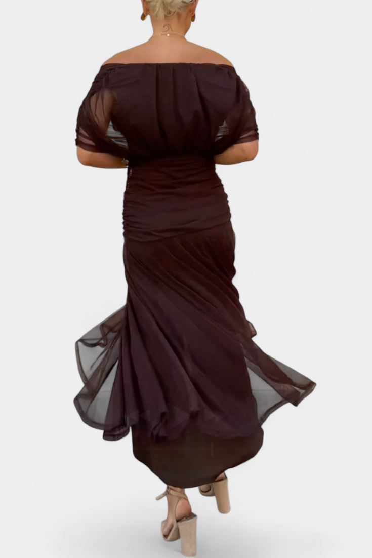 FLORENDA™ | Long Floral V Neck Dress CULTÉIRE DUBLIN