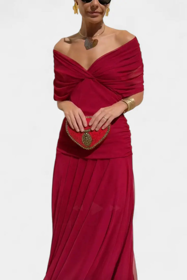 MARELLIA™ | Floral V-Neck Maxi Dress CULT ÉIRE