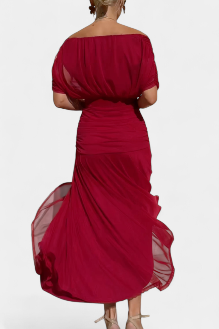 FLORENDA™ | Long Floral V Neck Dress CULTÉIRE DUBLIN
