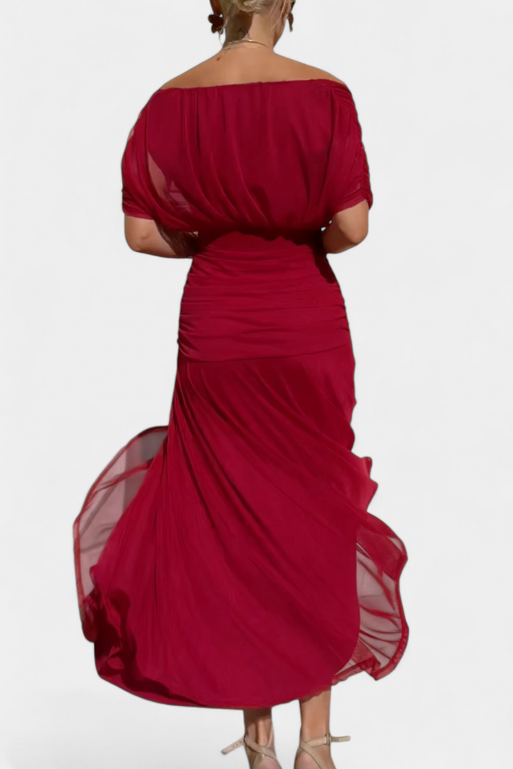 FLORENDA™ | Long Floral V Neck Dress CULTÉIRE DUBLIN