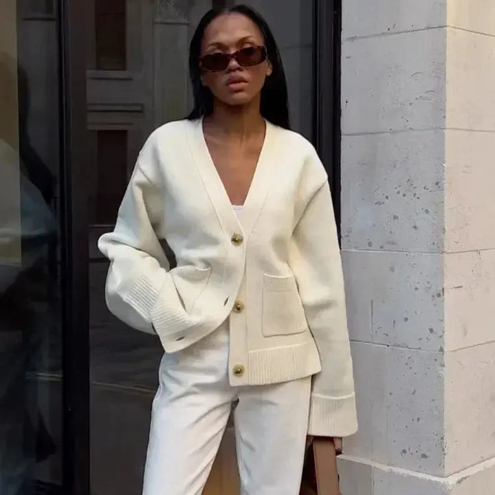 JULIETTE™ - V-Neck Knit Cardigan CULT ÉIRE