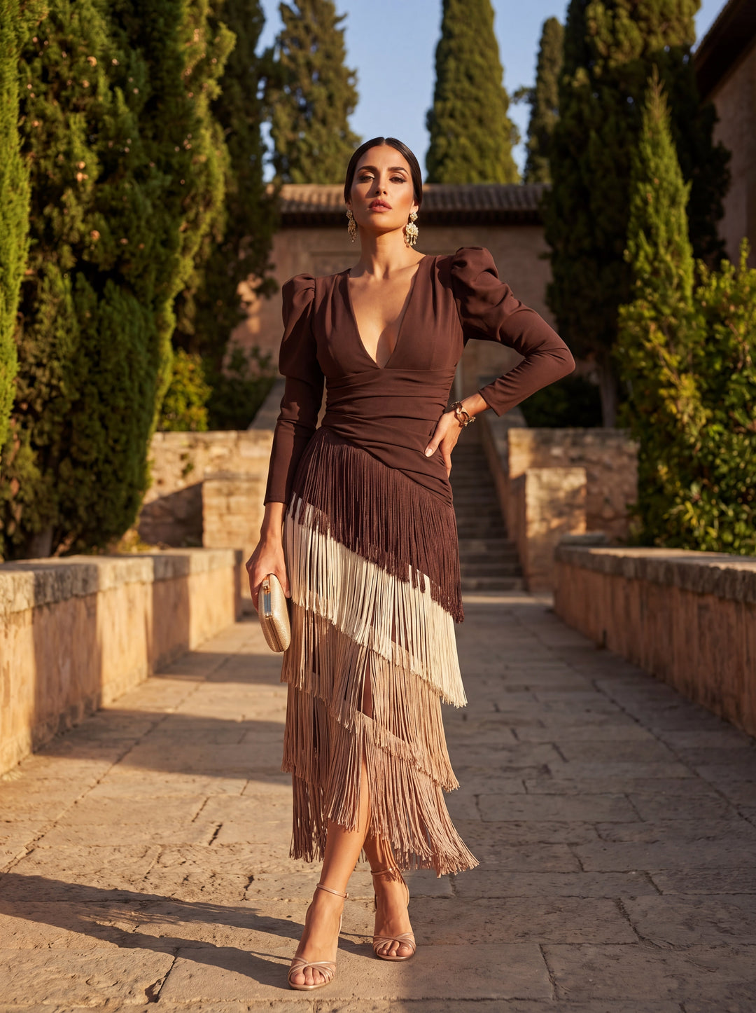 GENEVIEVE | Fringe Midi Dress CULTÉIRE DUBLIN