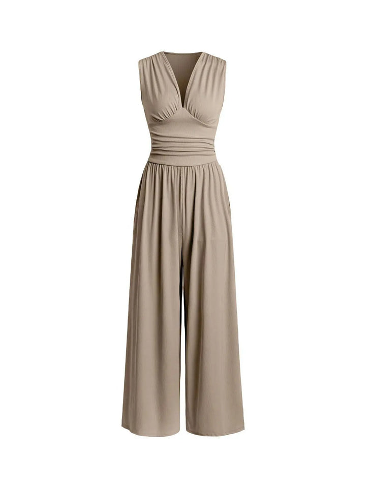 CHARITY™ – Chic Sleeveless Wide-Leg Jumpsuit CULT ÉIRE