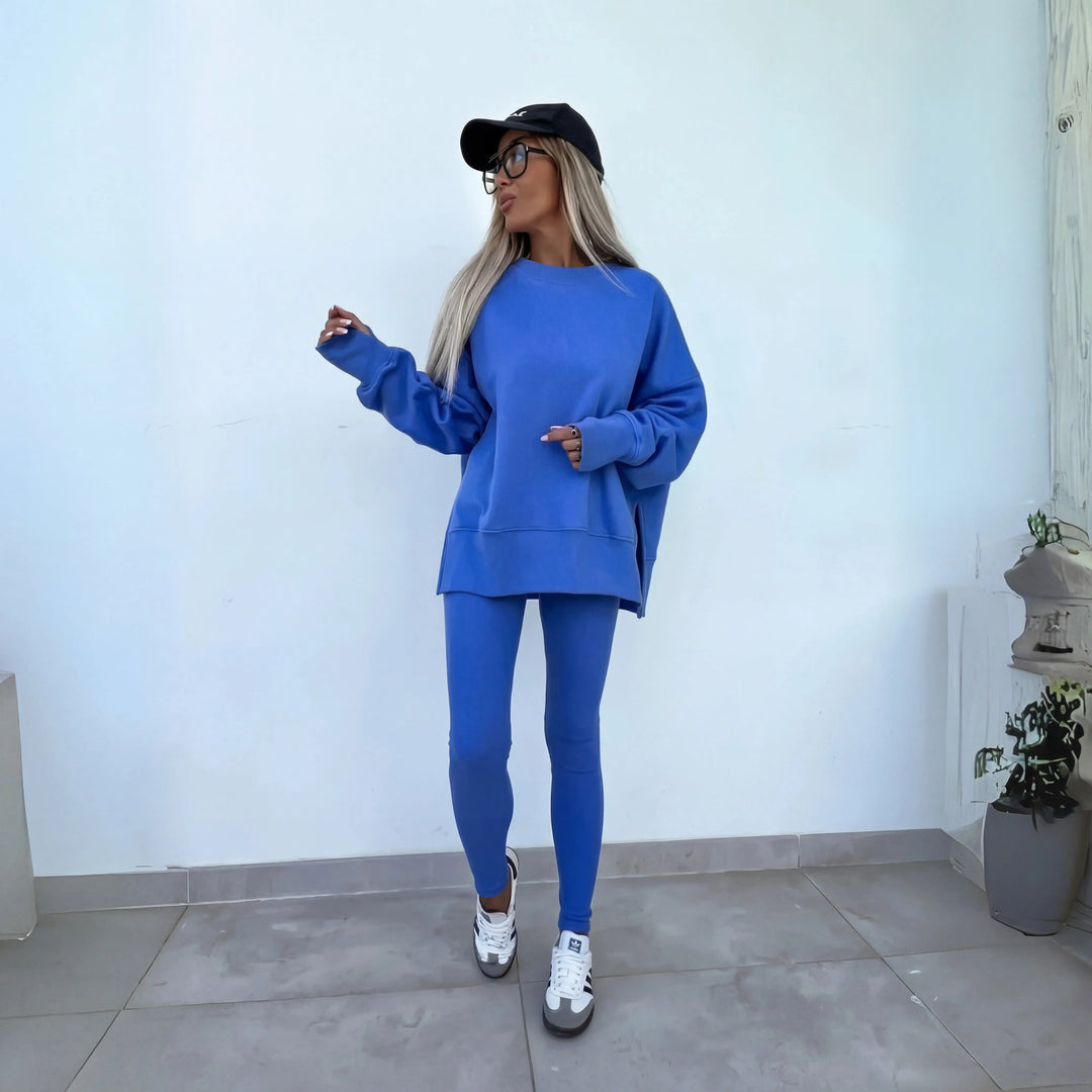 YACHI™ - Casual Long Sleeve Sweatshirt and Pants Set CULT ÉIRE