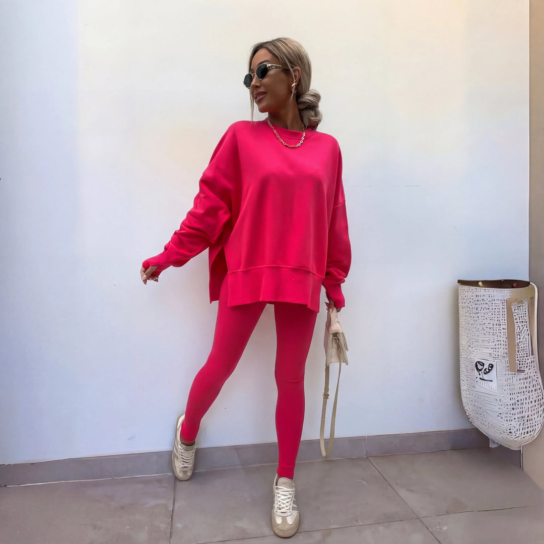 YACHI™ - Casual Long Sleeve Sweatshirt and Pants Set CULT ÉIRE