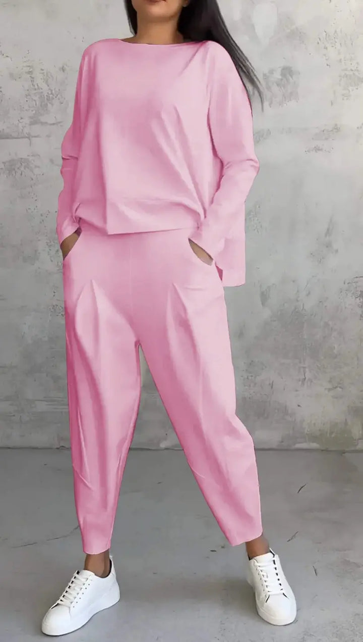 AMELIA | Casual Two-Piece Set with Round Neck and Long Sleeves CULT ÉIRE