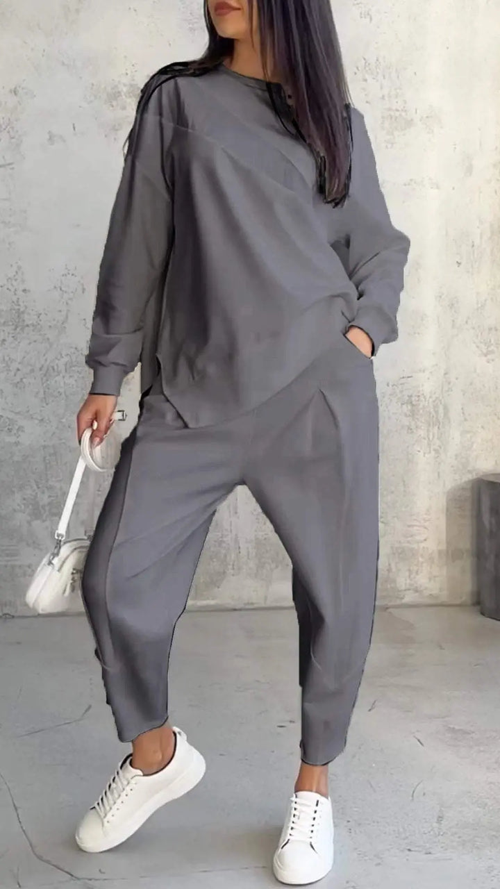 AMELIA | Casual Two-Piece Set with Round Neck and Long Sleeves CULT ÉIRE