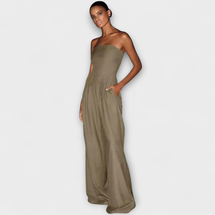 Kiora™ | Elegant strapless jumpsuit CULTÉIRE DUBLIN