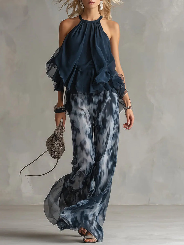 EVELINA | Printed Wide Leg Co-Ord Set CULT ÉIRE