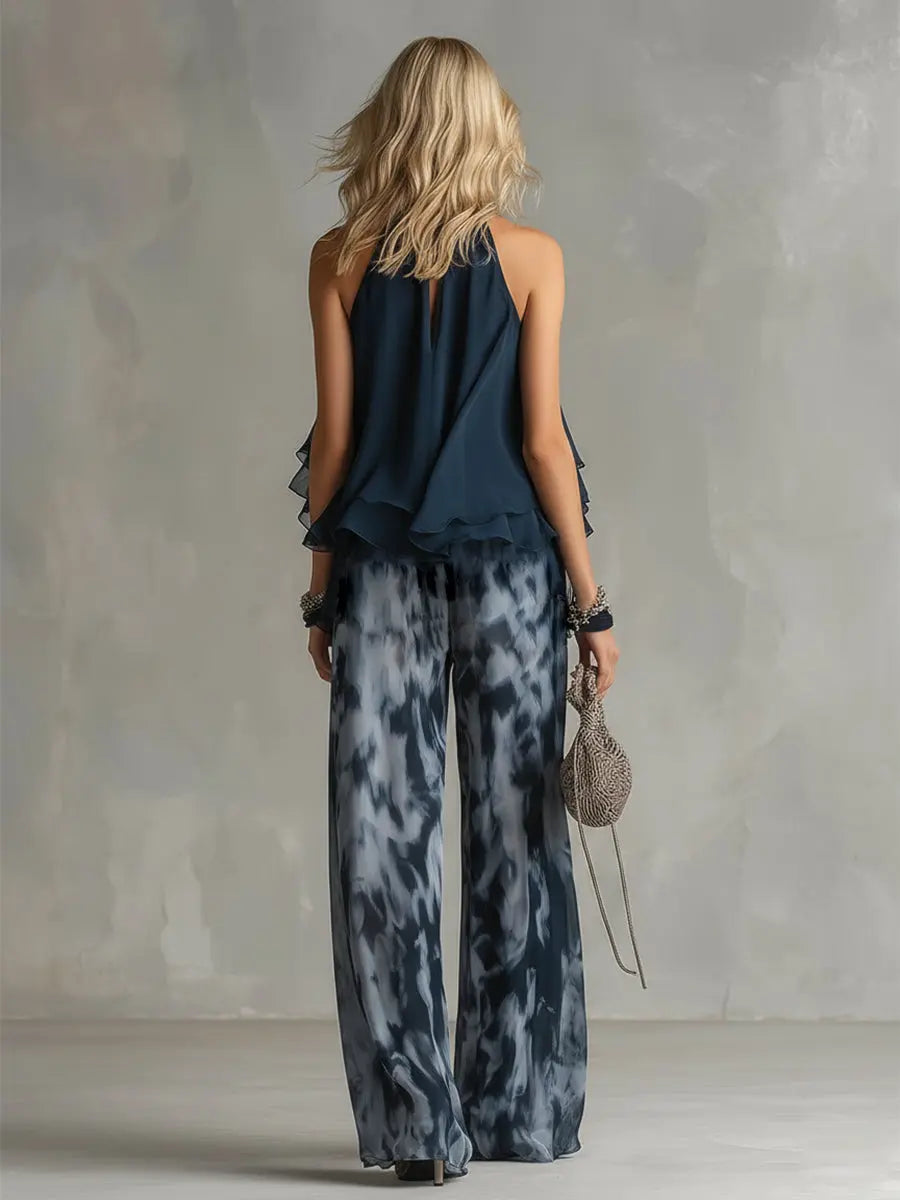 EVELINA | Printed Wide Leg Co-Ord Set CULT ÉIRE