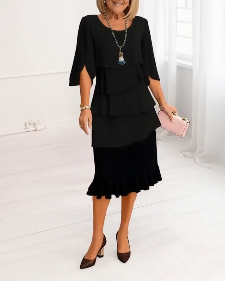 PATRICIA™ | Elegant Comfort Ruffle Dress CULTÉIRE DUBLIN