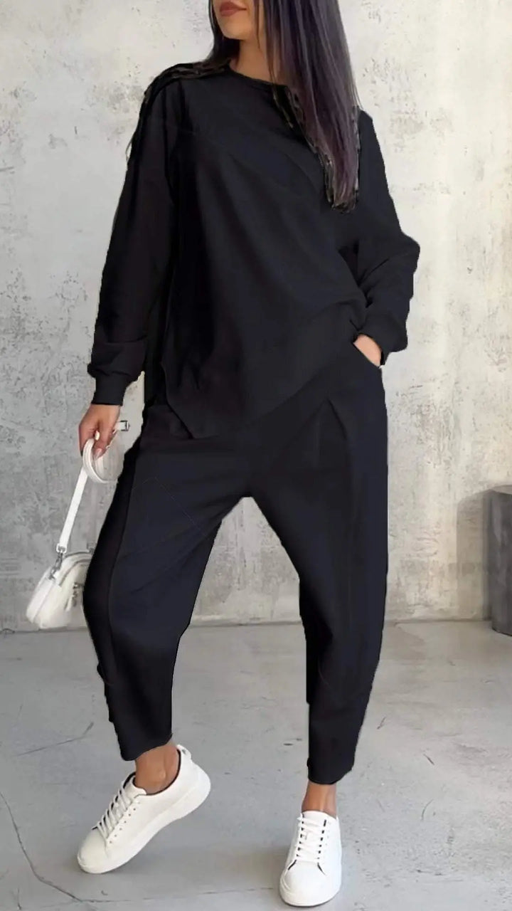 AMELIA | Casual Two-Piece Set with Round Neck and Long Sleeves CULT ÉIRE