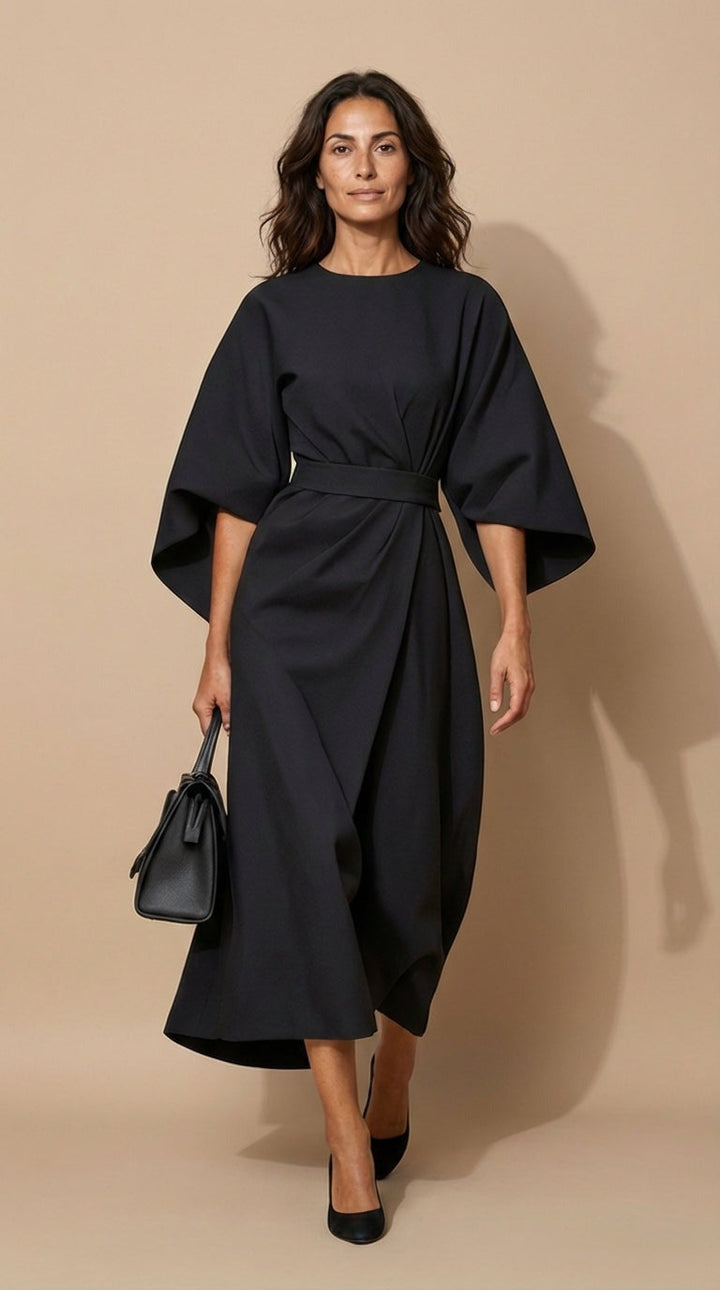 Maya™ | Elegant Lantern Sleeve Dress CULTÉIRE DUBLIN