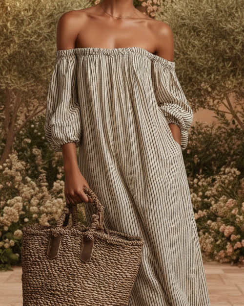 CARMEN | Long Off Shoulder Dress CULTÉIRE DUBLIN