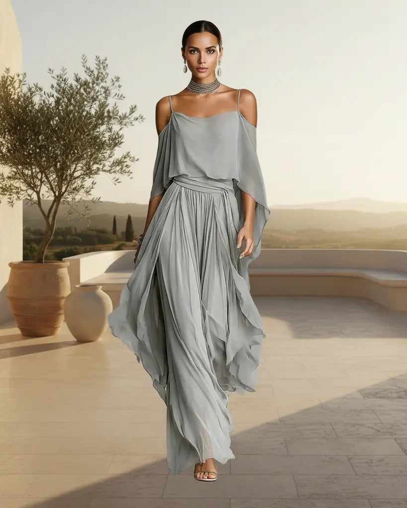 ISABELA | A flowing Grey 2-Piece Set CULT ÉIRE