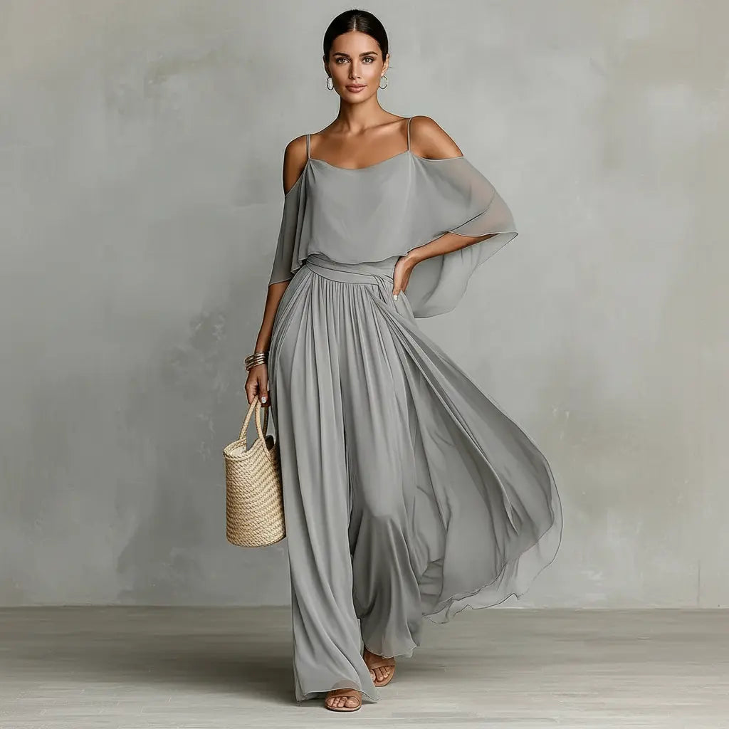ISABELA | A flowing Grey 2-Piece Set CULT ÉIRE