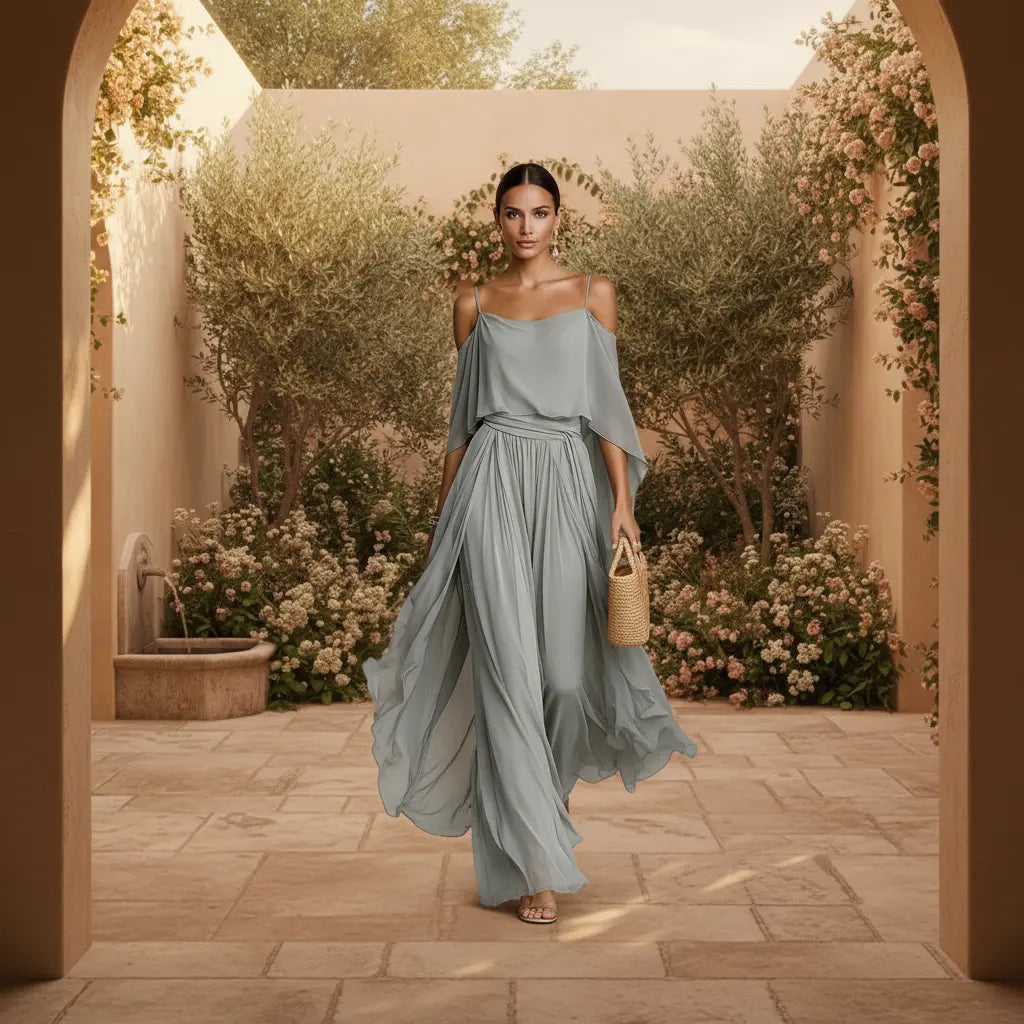 ISABELA | A flowing Grey 2-Piece Set CULT ÉIRE