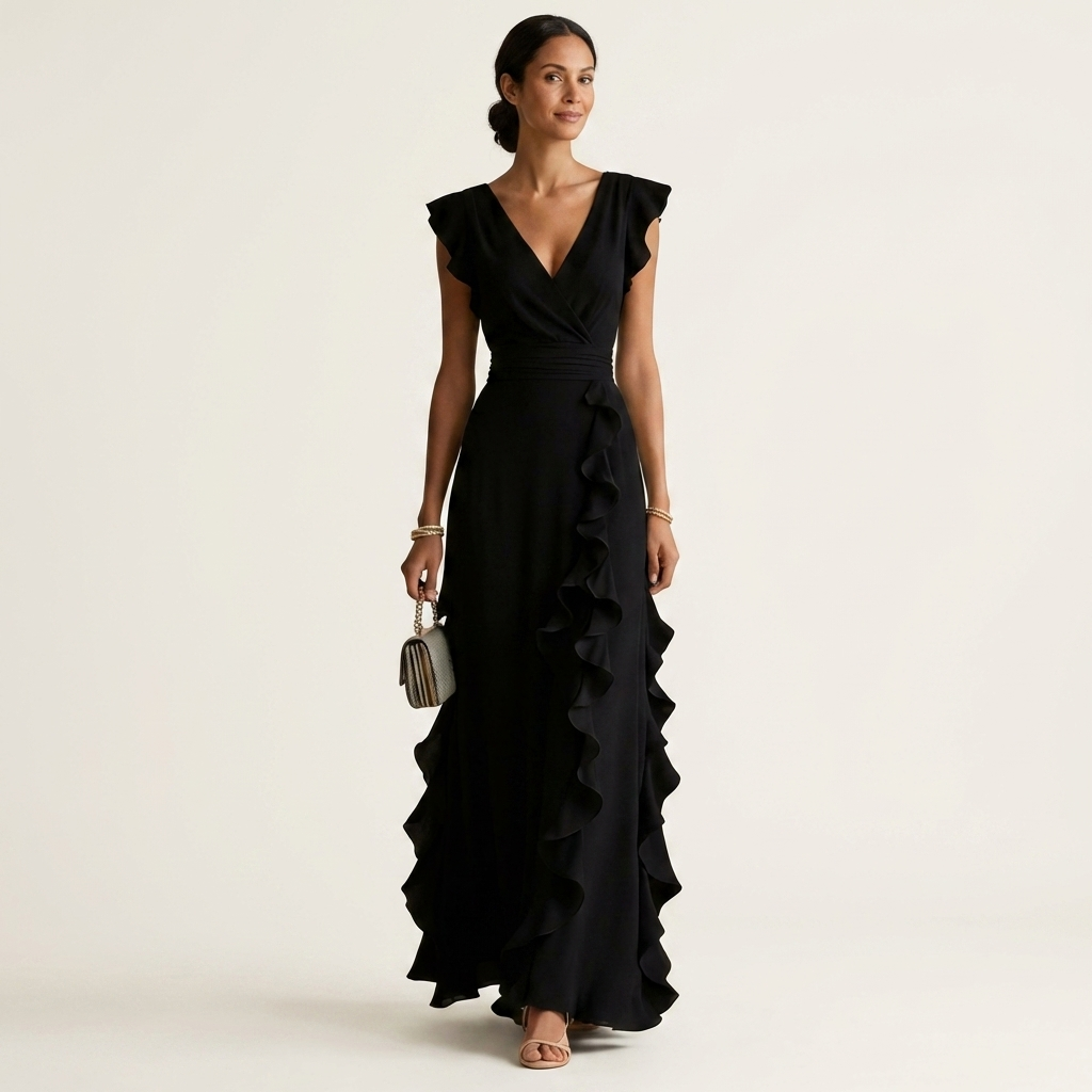 NELLYANA | Ruffle Maxi Dress CULTÉIRE DUBLIN