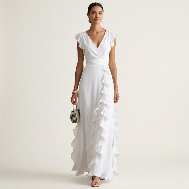 NELLYANA | Ruffle Maxi Dress CULTÉIRE DUBLIN