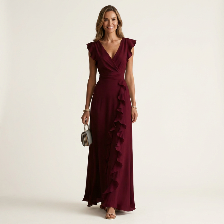 NELLYANA | Ruffle Maxi Dress CULTÉIRE DUBLIN