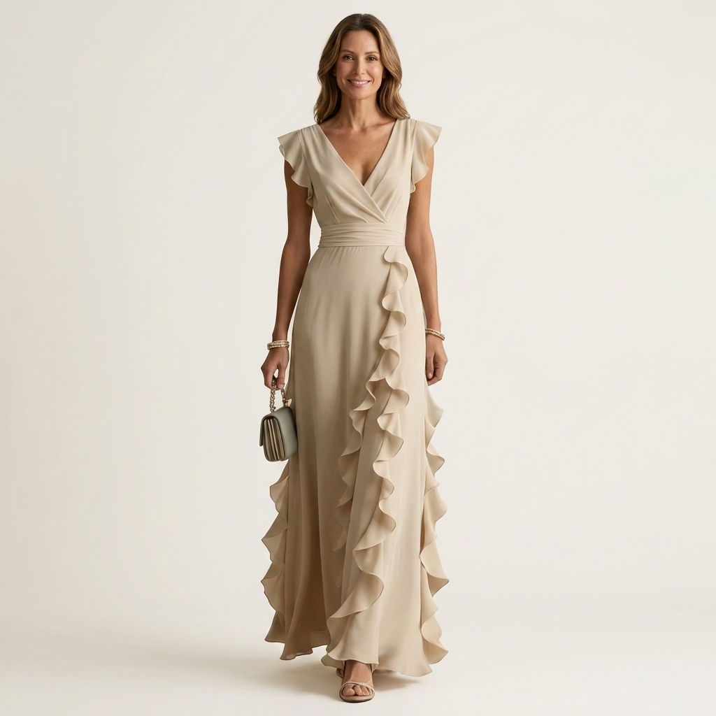 NELLYANA | Ruffle Maxi Dress CULTÉIRE DUBLIN