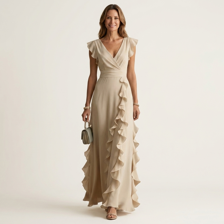 NELLYANA | Ruffle Maxi Dress CULTÉIRE DUBLIN