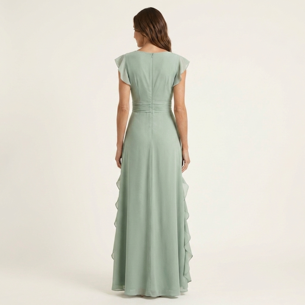 NELLYANA | Ruffle Maxi Dress CULTÉIRE DUBLIN
