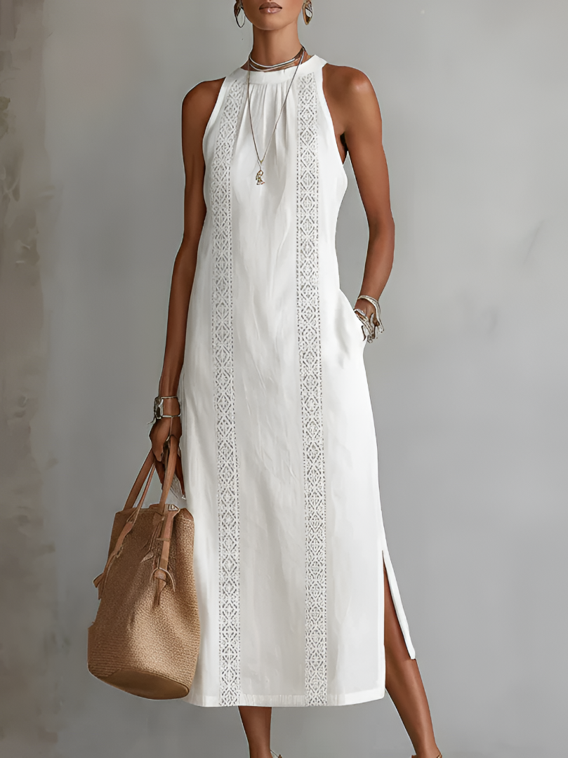 JIMENA | Midi Dress with a Mandarin Collar CULTÉIRE DUBLIN
