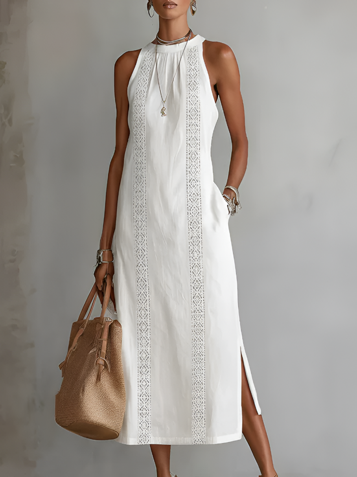 JIMENA | Midi Dress with a Mandarin Collar CULTÉIRE DUBLIN