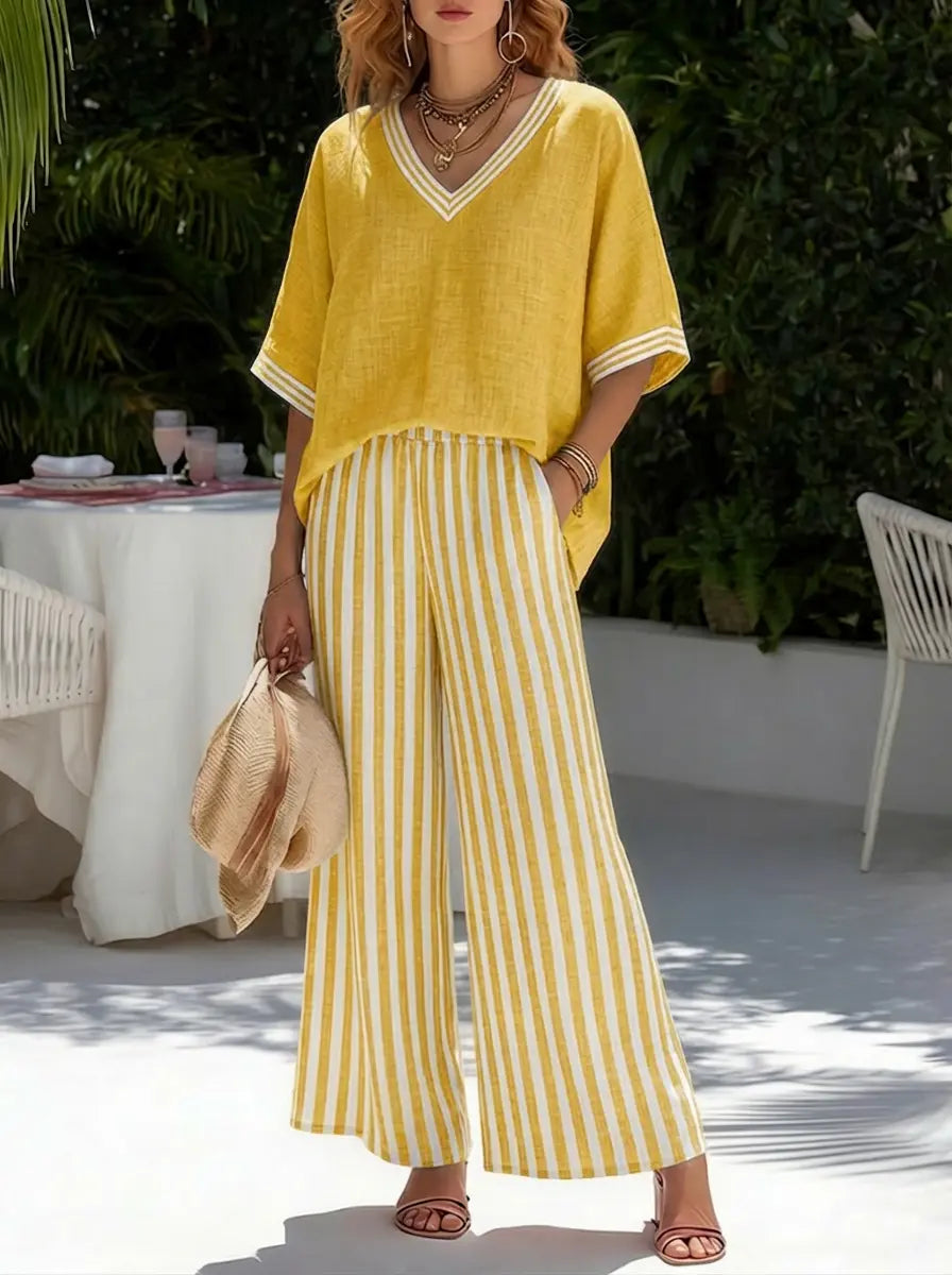 ALIRA | Striped Linen Duo Set CULT ÉIRE