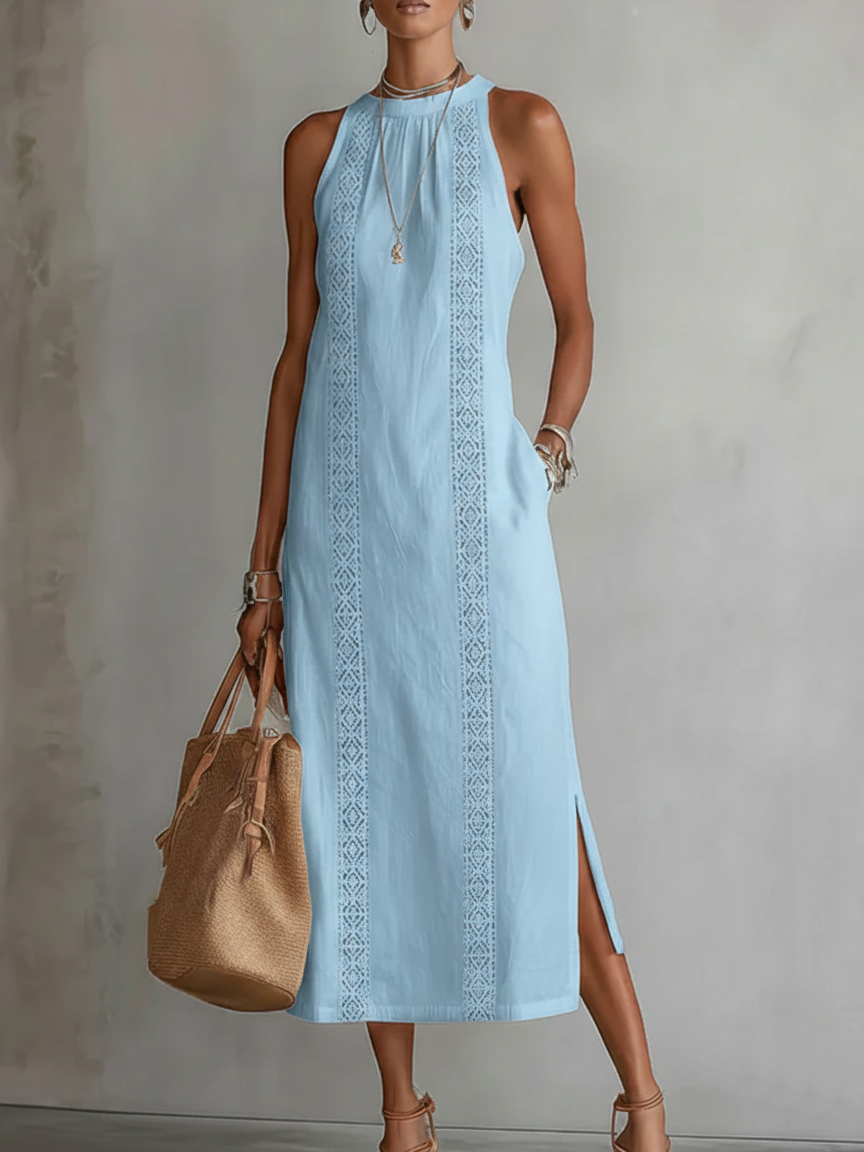 JIMENA | Midi Dress with a Mandarin Collar CULTÉIRE DUBLIN