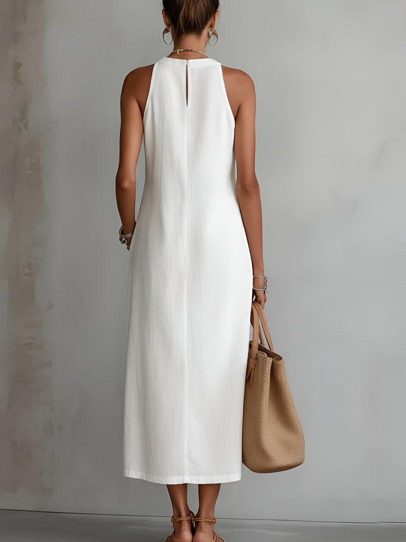 JIMENA | Midi Dress with a Mandarin Collar CULTÉIRE DUBLIN
