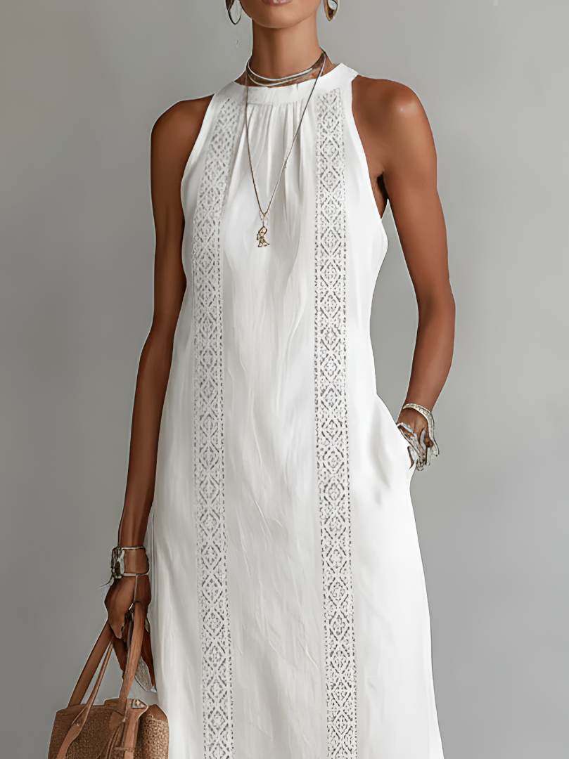 JIMENA | Midi Dress with a Mandarin Collar CULTÉIRE DUBLIN