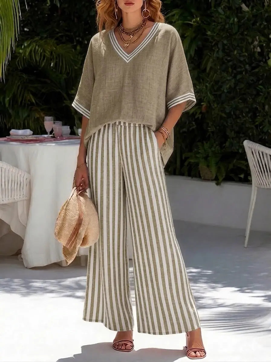 ALIRA | Striped Linen Duo Set CULT ÉIRE
