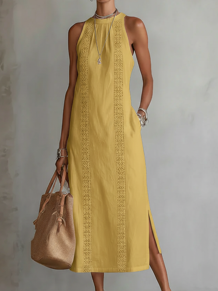JIMENA | Midi Dress with a Mandarin Collar CULTÉIRE DUBLIN